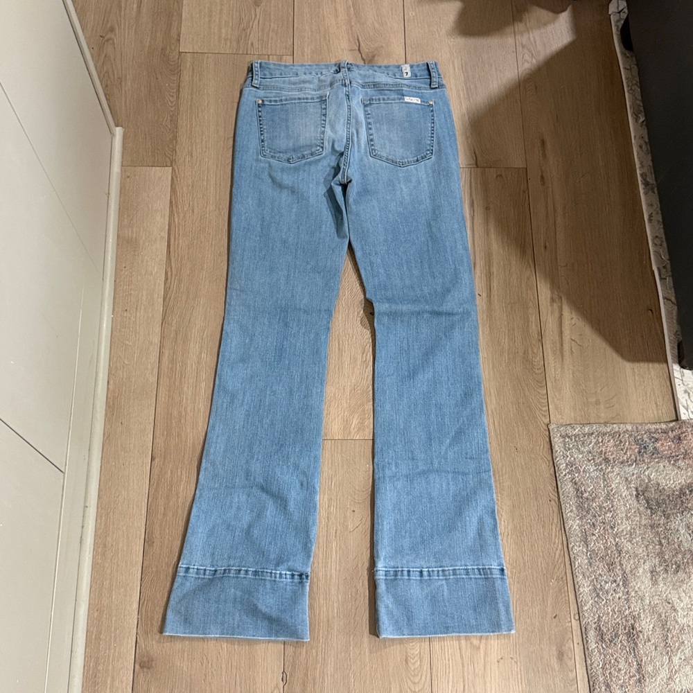 7 For All Mankind | Slim Illusion Dojo Jeans Flare Size 29 - Picture 8 of 9